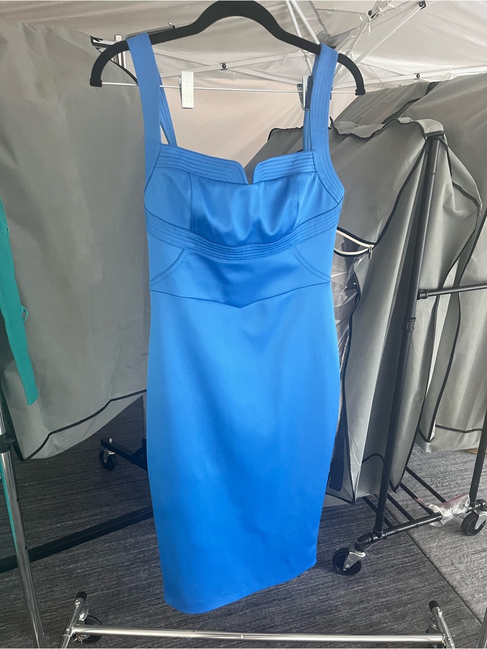 Karen Millen Vibrant Blue Midi Sheath Dress